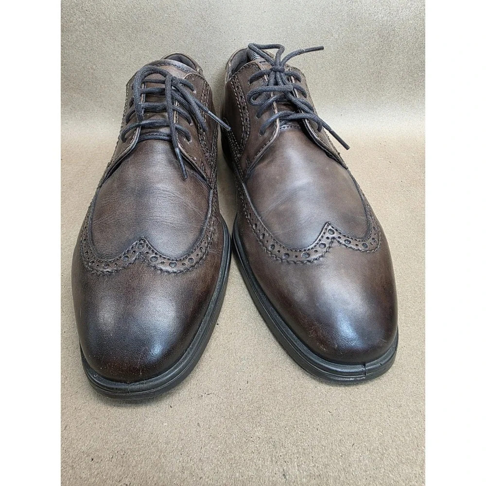 ECCO Melbourne (Us 10 Eu 40) Wing Tip Oxford, Cocoa Brown, Men's